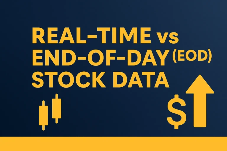 real-time vs EOD stock data